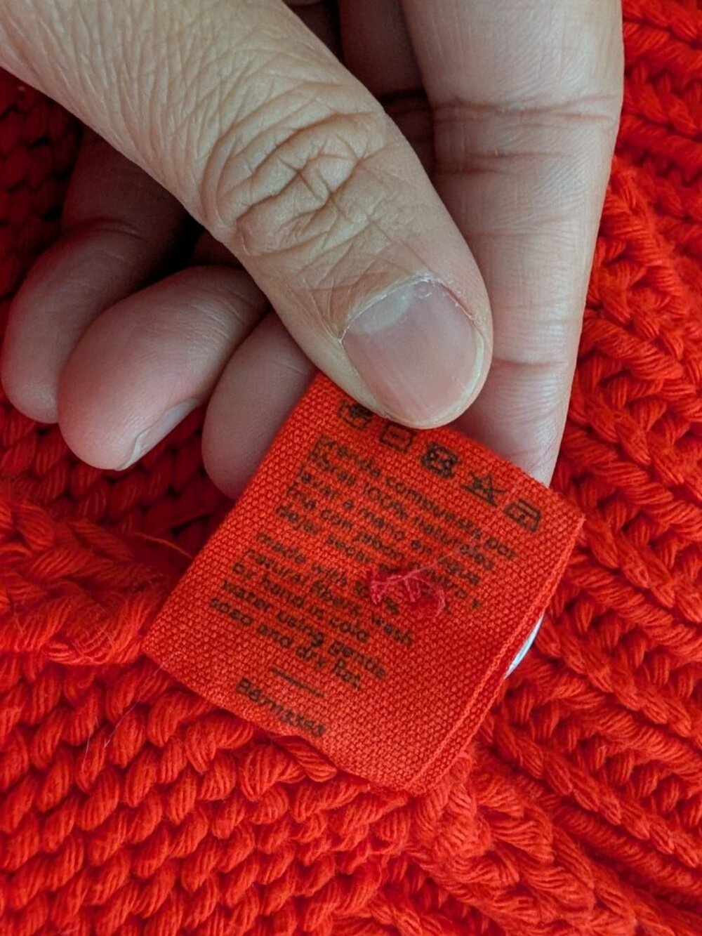 Babaa No. 16 Cardigan in Summer Flame (Red) - Picture 7 of 16